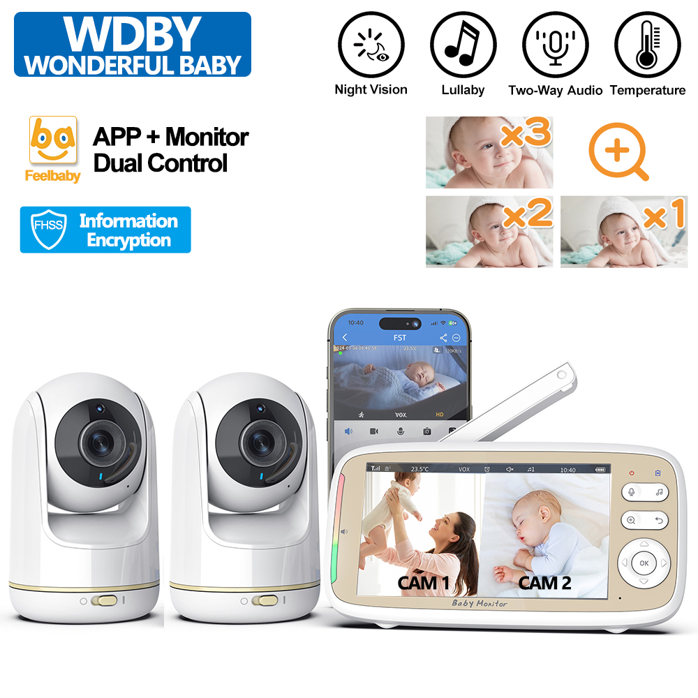 Audio Music For Video - VB803 PRO Monitor Bayi dengan 2