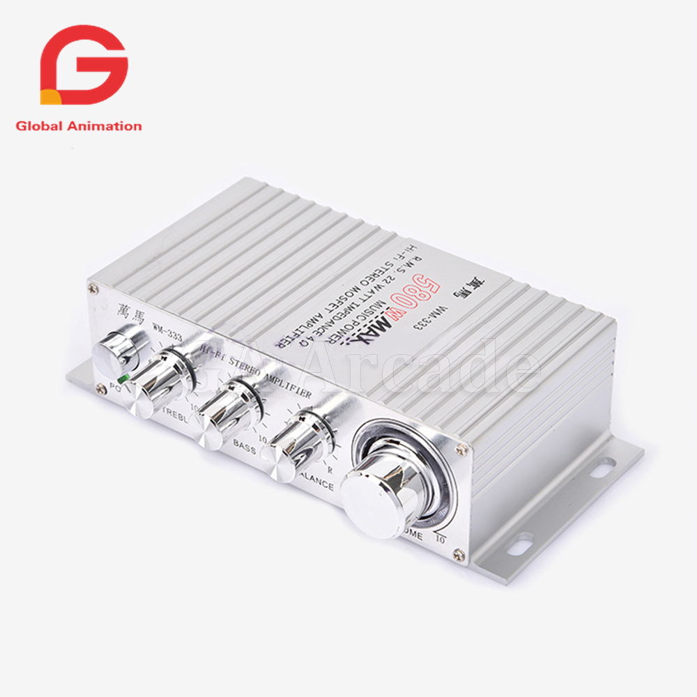 Audio Music Game - WM-333 12V 580W 4 Ohm Amplifier