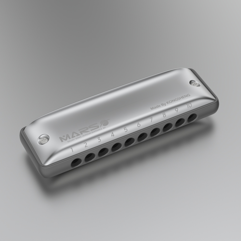 Harmonica 10 Hole - KONGSHENG M1MARS lubang bulat 10 lubang