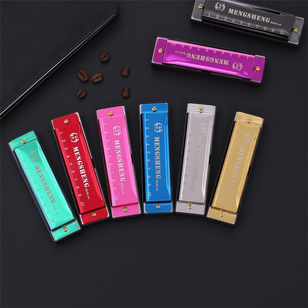 Harmonica 10 Hole - Harmonika Logam 10 Lubang Nada C