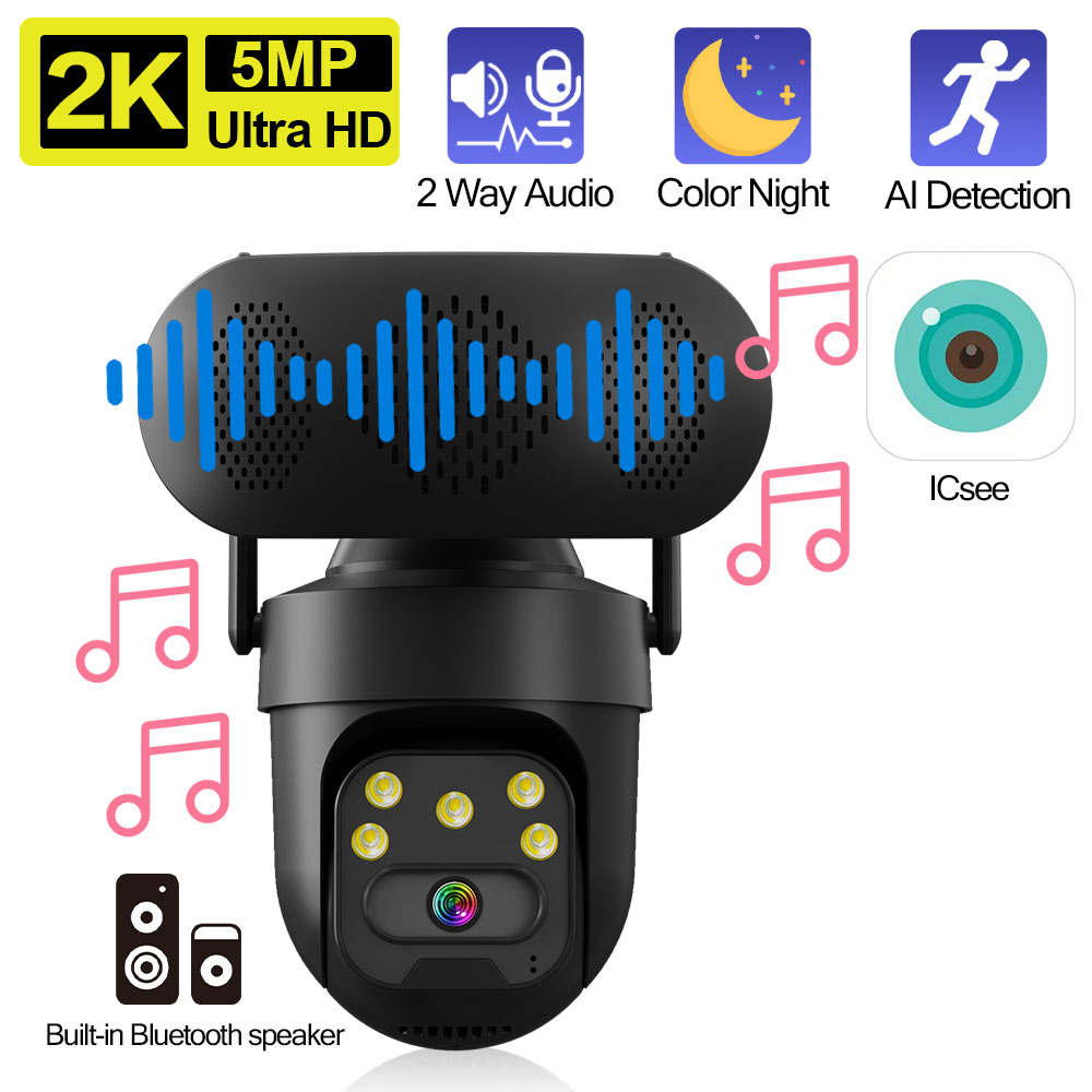 Audiovision Music Player - Kamera IP PTZ WiFi ICSEE 5MP
