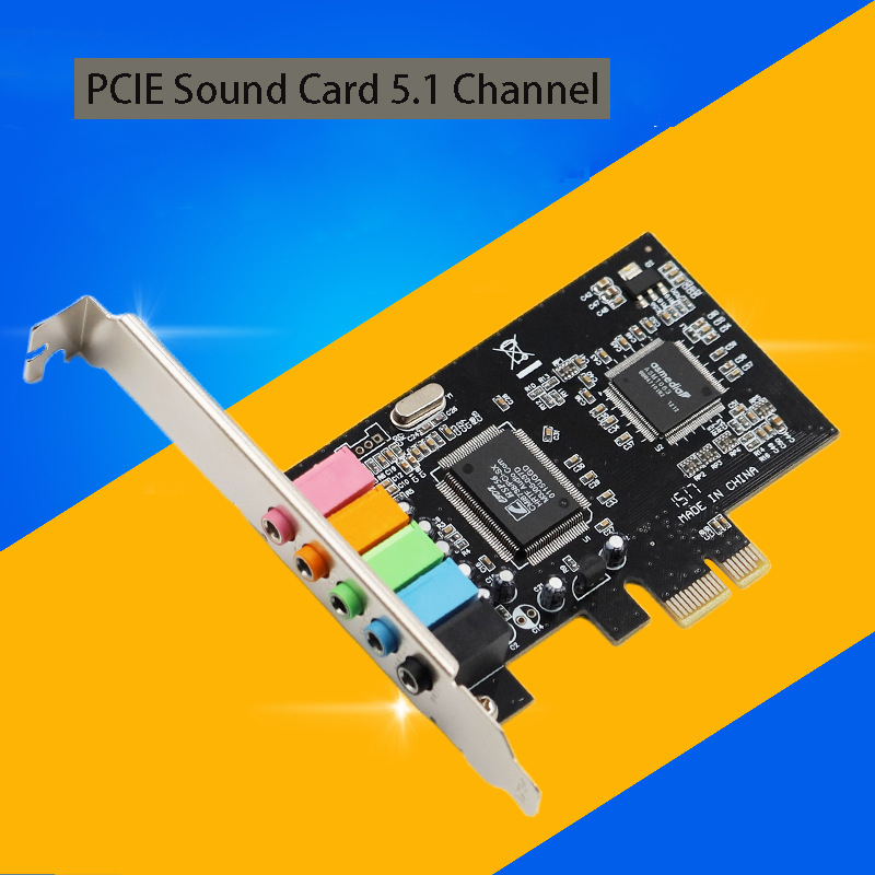 Audio Music Game - PCI-E1X 4.1 5.1 kartu suara komputer
