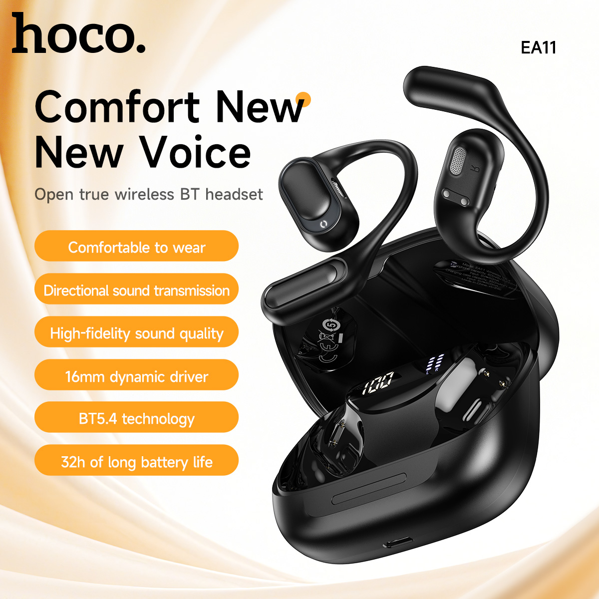 Audio Music Game - HOCO Earphone 5.4 Bluetooth Nirkabel Telinga