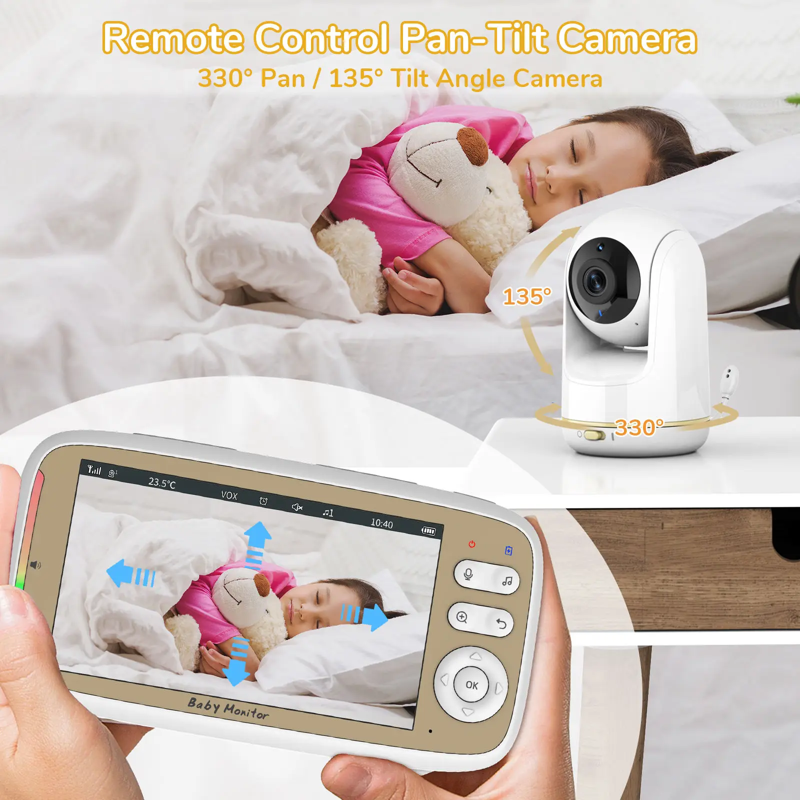 VB803 PRO Monitor Bayi dengan  - Audio Music For Video ulasan dan harga