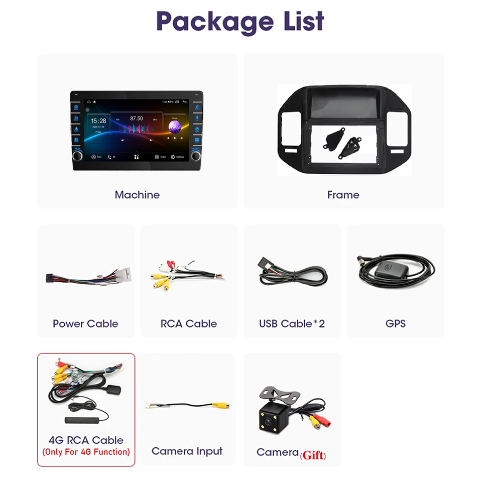 Ram 8G 128GB QLED Radio Mobil  - Audio Music To Text ulasan dan harga
