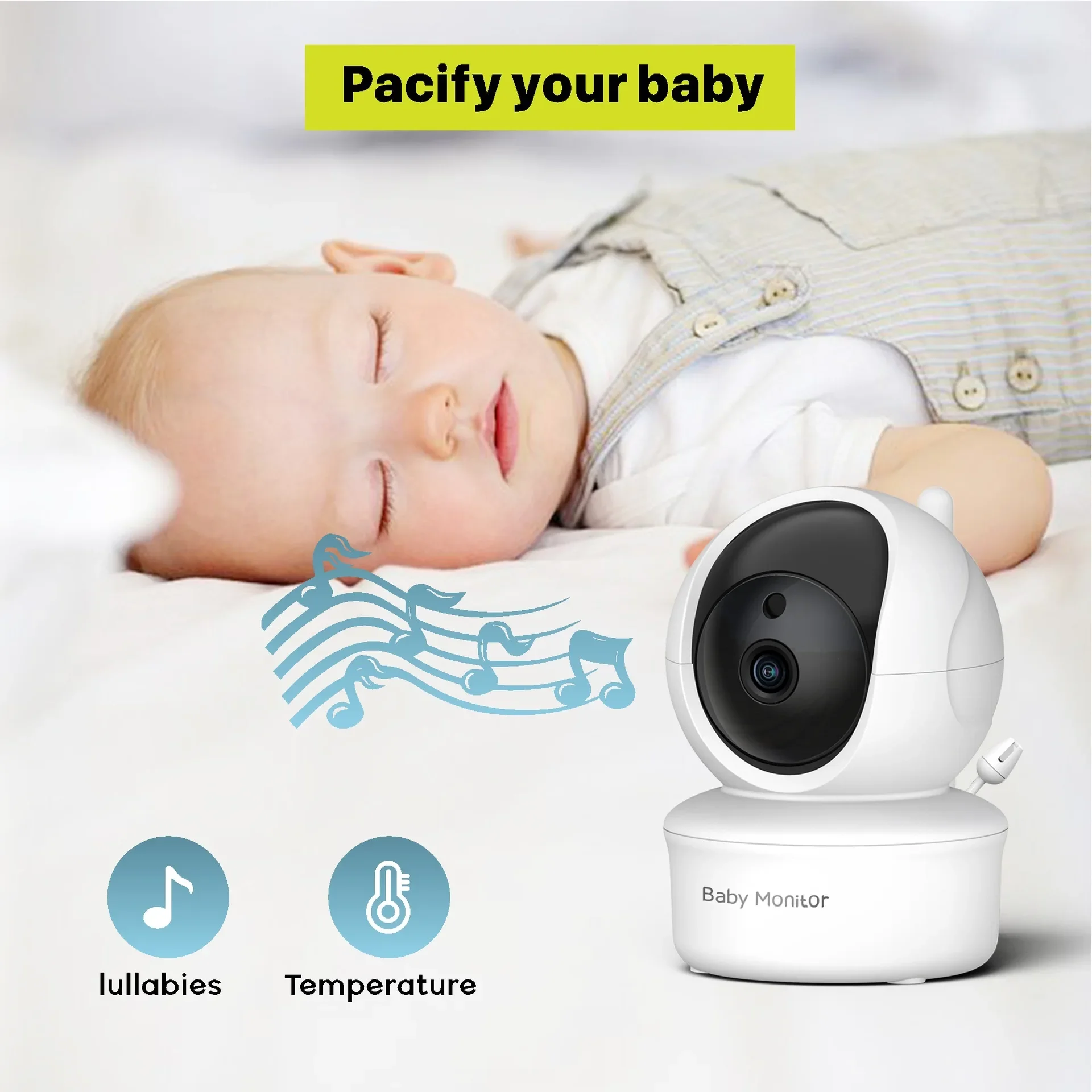 Monitor Bayi Video 5.0 Inch, D - Audio Music For Video ulasan dan harga