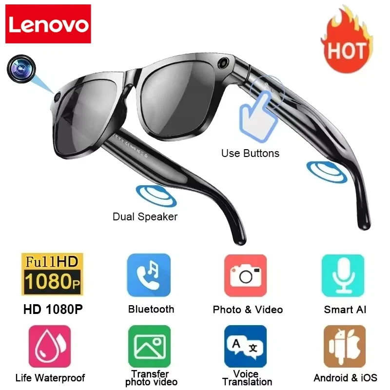 Kacamata Pintar Lenovo 8K AI D - Audio With Music Ai ulasan dan harga