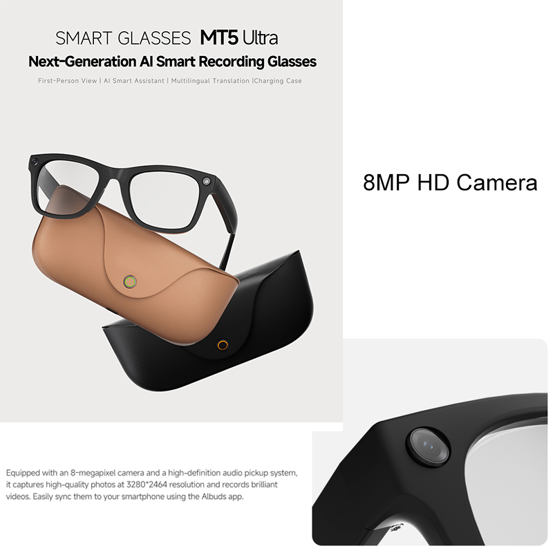 Kacamata Pintar AI 2026 HD 800 - Audio With Music Ai ulasan dan harga
