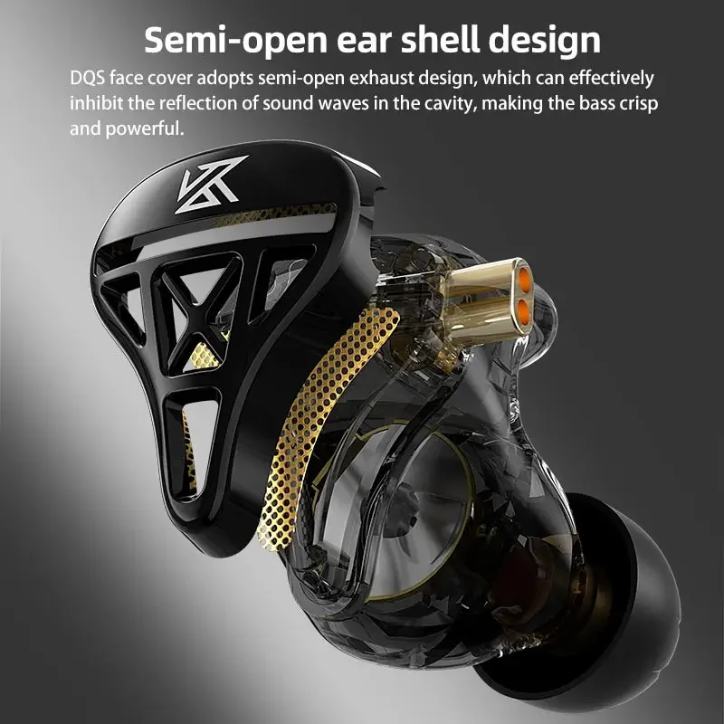 KZ DQS 1DD HiFi IEM Headphones - Audio Music Game ulasan dan harga