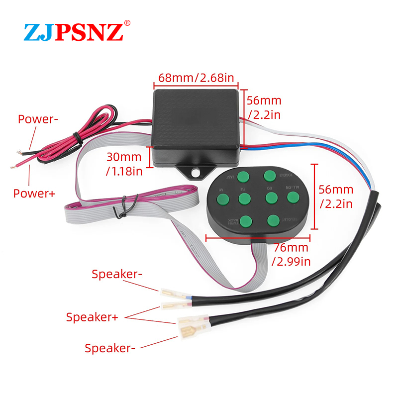 Klakson udara Musik 12V 8 nada - Audio Music Box ulasan dan harga