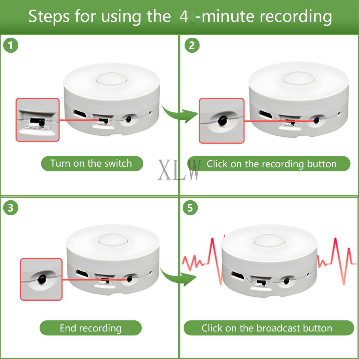 Tombol rekaman suara 4M untuk  - Audio Music Box ulasan dan harga
