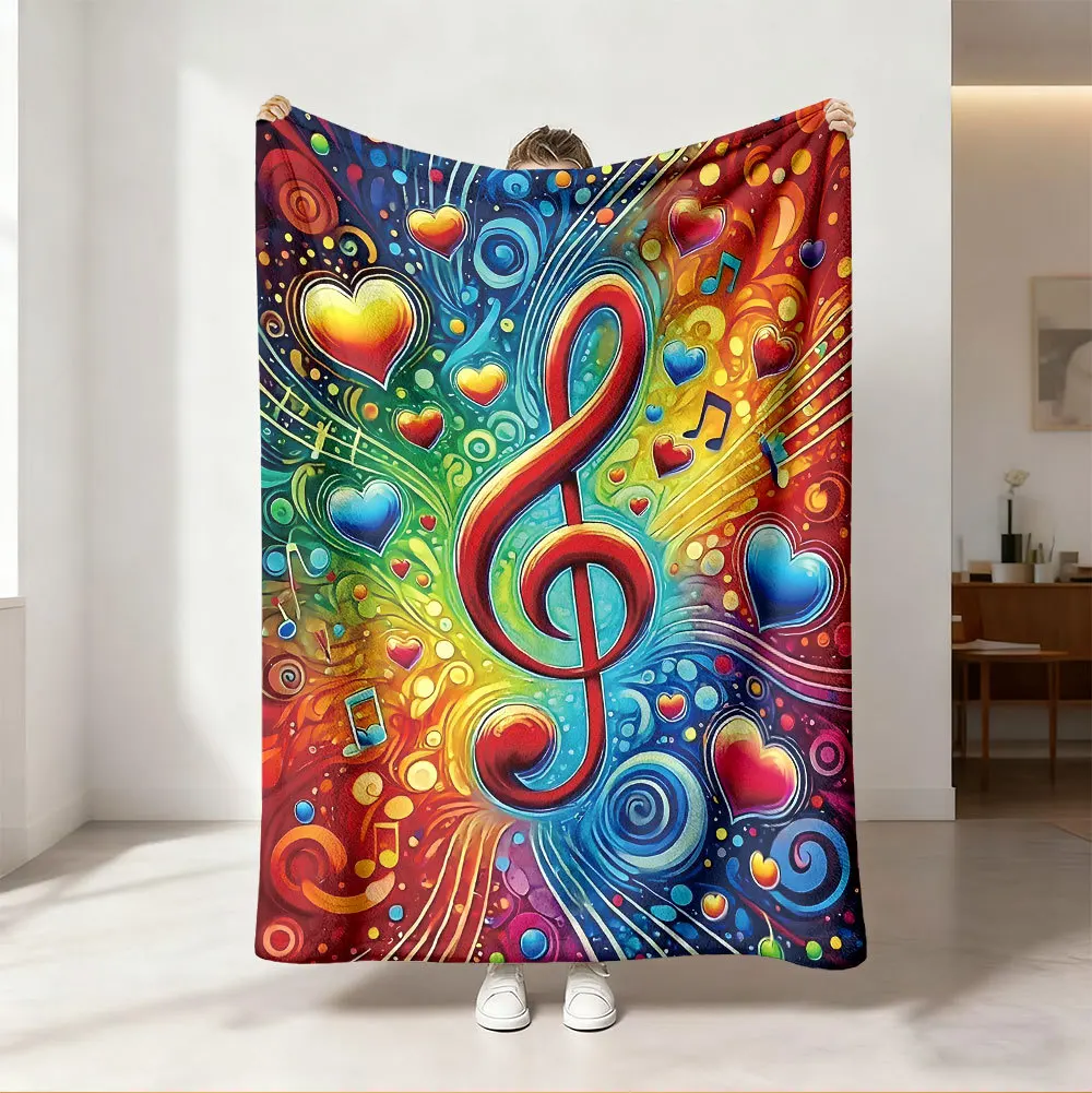 Selimut Lempar Motif Pelangi N - Audio To Music Sheet ulasan dan harga