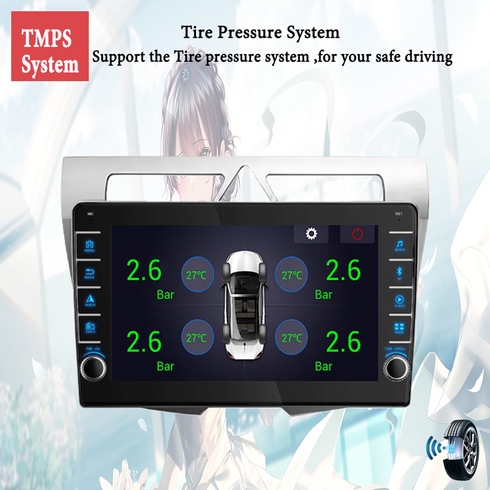 Ram 8G 128GB QLED Radio Mobil  - Audio Music To Text ulasan dan harga