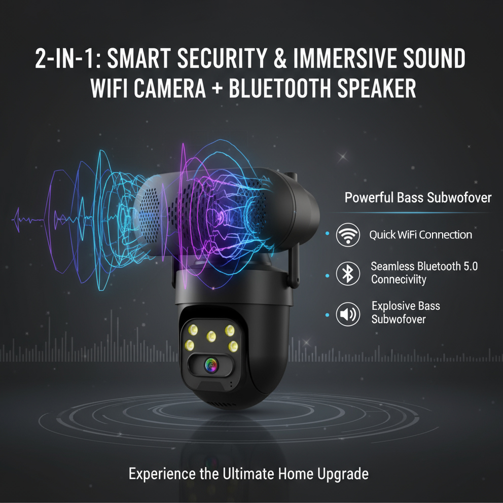 Kamera IP PTZ WiFi ICSEE 5MP d - Audiovision Music Player ulasan dan harga